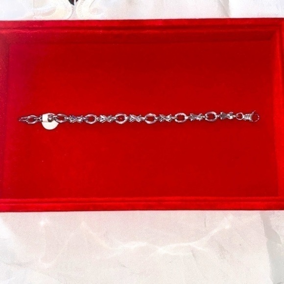 Stylish bracelet unisex 14k white gold new - Picture 5 of 5